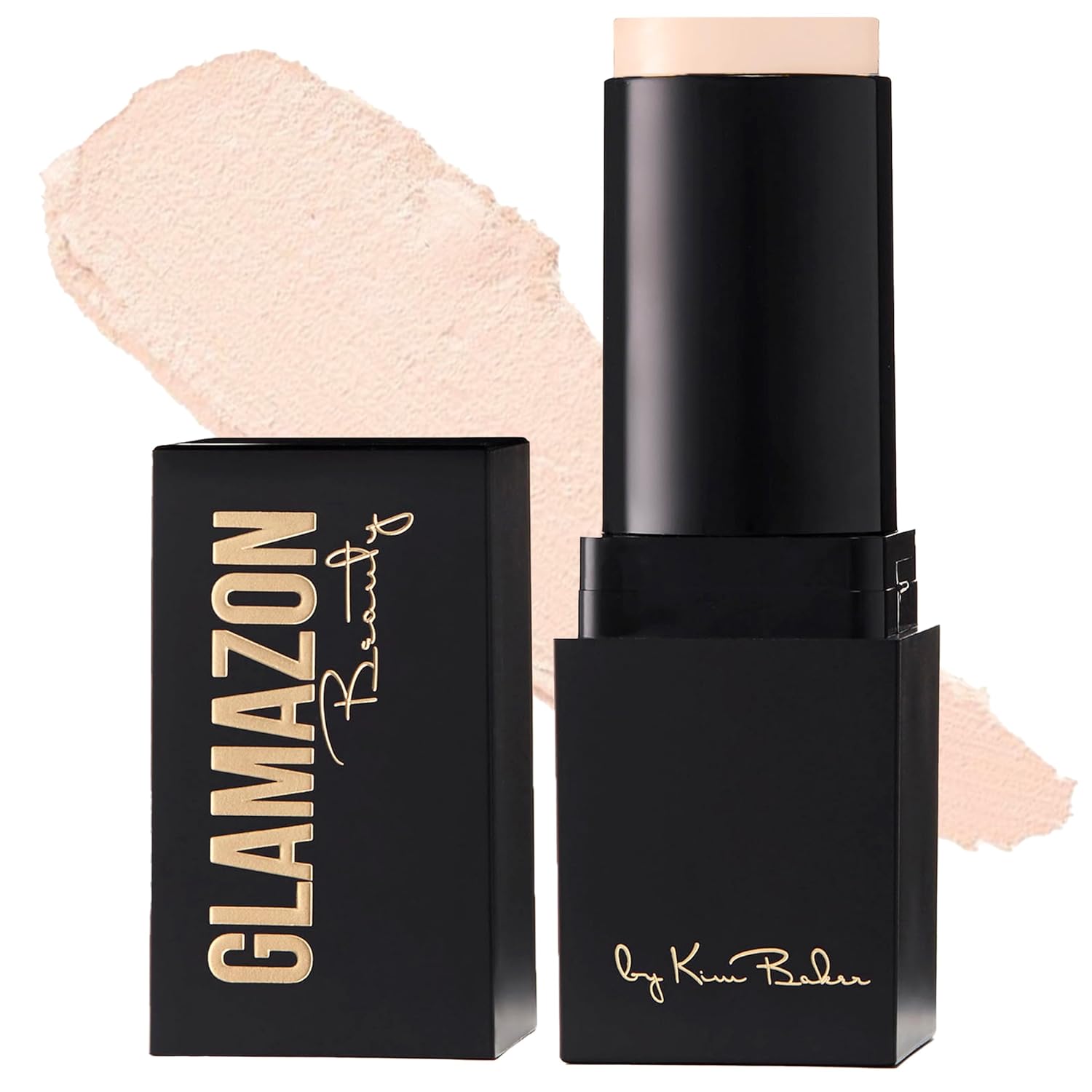 Glamazon Beauty Second to None Foundation Stick in packaging with buildable, light to full coverage for a flawless, skin-like finish. Ideal for all skin types, vegan and cruelty-free.